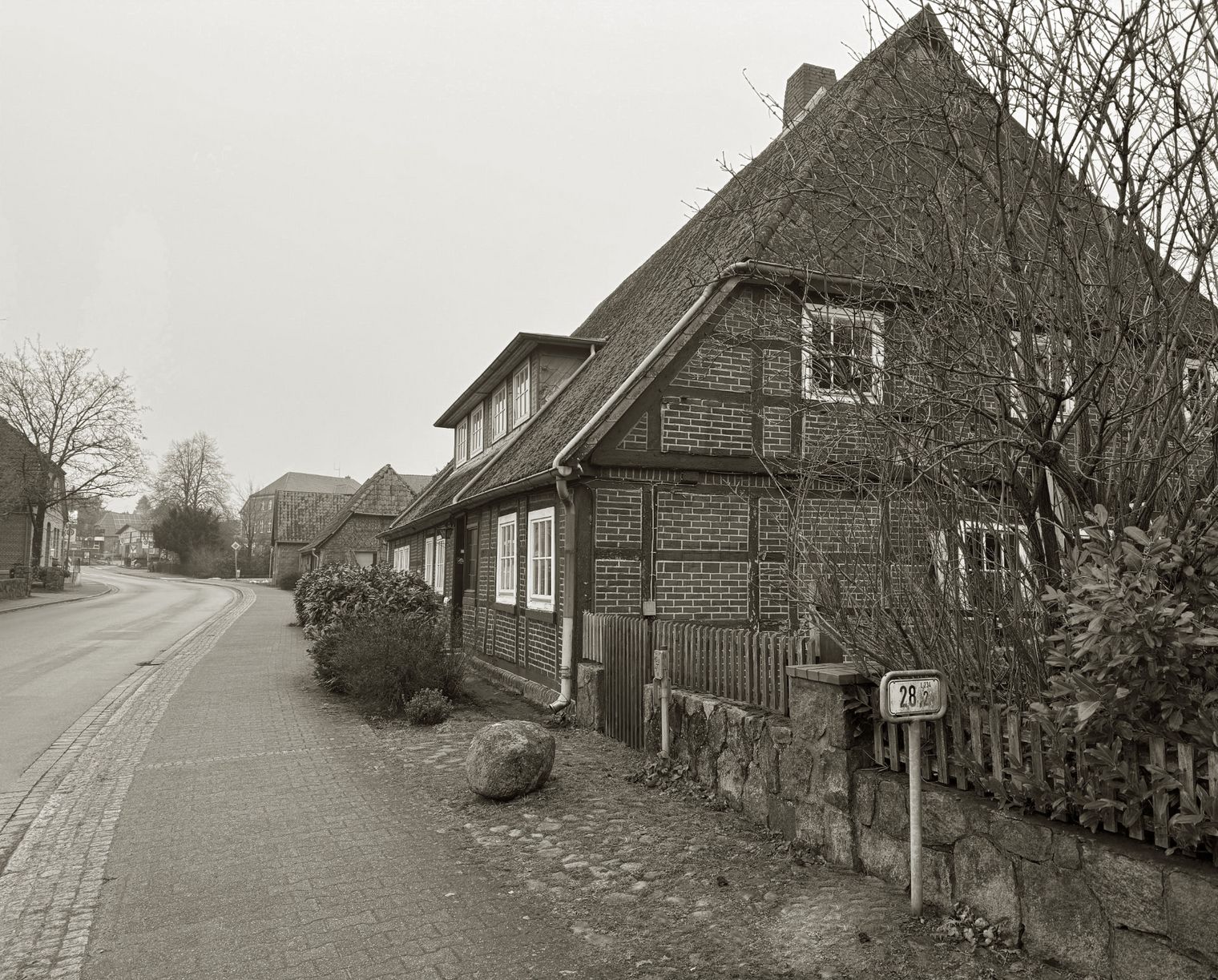 Fachwerkhaus von historischer Bedeutung zu Erläuterung des Historischen Ortsrunganges in Amelinghausen