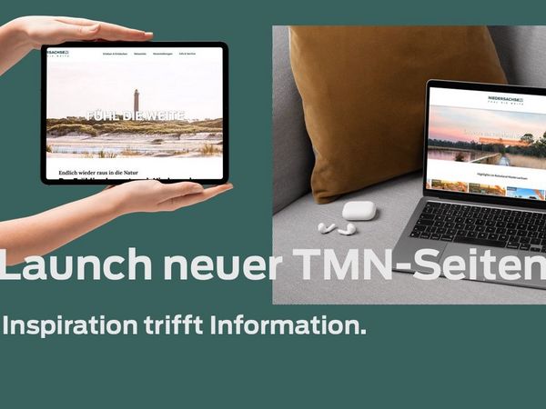 Collage mit mehreren Monitoren, die jeweils die neuen Websites zeigen